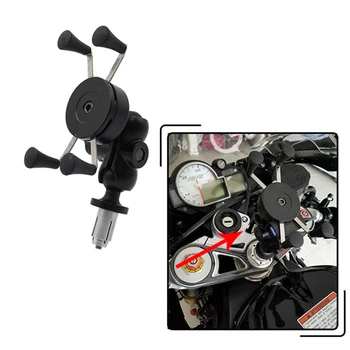 Phone Holder In Fork Stem Mount Bracket Motorcycle Navigation Bracket for Yamaha YZF R1 2002-2017 R6 2006-2017 R1M 2007 2008
Phone Holder In Fork Stem Mount Bracket Motorcycle Navigation Bracket for Yamaha YZF R1 2002-2017 R6 2006-2017 R1M 2007 2008