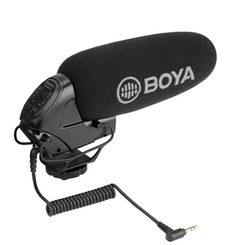 BOYA BY-BM3032 on-Camera Shotgun Microphone Gain 3 Step High Pass Filter Video Recording Mic for DSLR Camcorder Audio Recorder 
BOYA BY-BM3032 on-Camera Shotgun Microphone Gain 3 Step High Pass Filter Video Recording Mic for DSLR Camcorder Audio Recorder