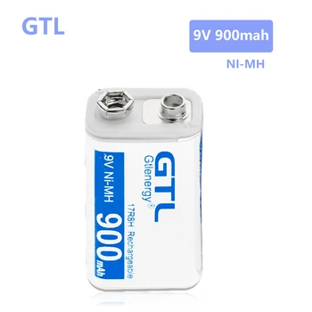 GTL 9V rechargeable battery high capacity NI-MH 9V 900mah battery for Microphone Toy Remote Control KTV use
GTL 9V rechargeable battery high capacity NI-MH 9V 900mah battery for Microphone Toy Remote Control KTV use