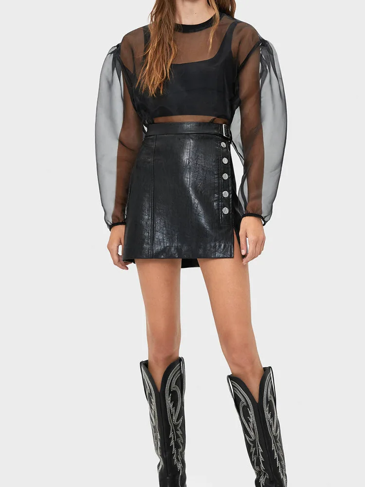 Overplus of Goods Exported to Europe And US Women's 2019 Autumn And Winter New Products Leather Skirt Skirt England Slim Fit But
Overplus of Goods Exported to Europe And US Women's 2019 Autumn And Winter New Products Leather Skirt Skirt England Slim Fit But