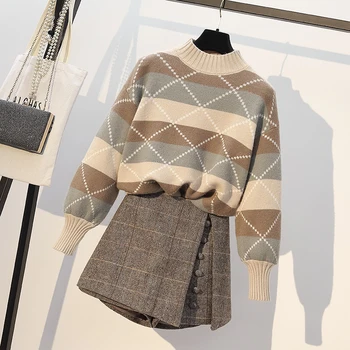 plus size women sets knitted striped sweaters and high waist short mini skirts lady elegant skirts suits top quality
plus size women sets knitted striped sweaters and high waist short mini skirts lady elegant skirts suits top quality