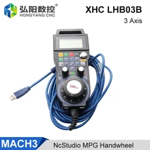 XHC Ncstudio LHB03B 3-Axis USB Remote Control Handle CNC Hand Pulse Generator MPG MACH3 Wired Handwheel Router Engraving Machine
XHC Ncstudio LHB03B 3-Axis USB Remote Control Handle CNC Hand Pulse Generator MPG MACH3 Wired Handwheel Router Engraving Machine
