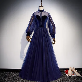 Exquisite Lantern Sleeve Qipao Lady Formal Party Dress Elegant Full Length Evening Party Gown Sexy Cheongsam Robe De Soiree
Exquisite Lantern Sleeve Qipao Lady Formal Party Dress Elegant Full Length Evening Party Gown Sexy Cheongsam Robe De Soiree