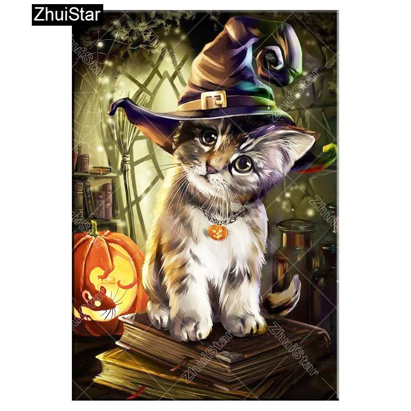 DIY Diamond Painting 5D Pumpkin Cat Resin Full of Crystals Support
DIY Diamond Painting 5D Pumpkin Cat Resin Full of Crystals Support