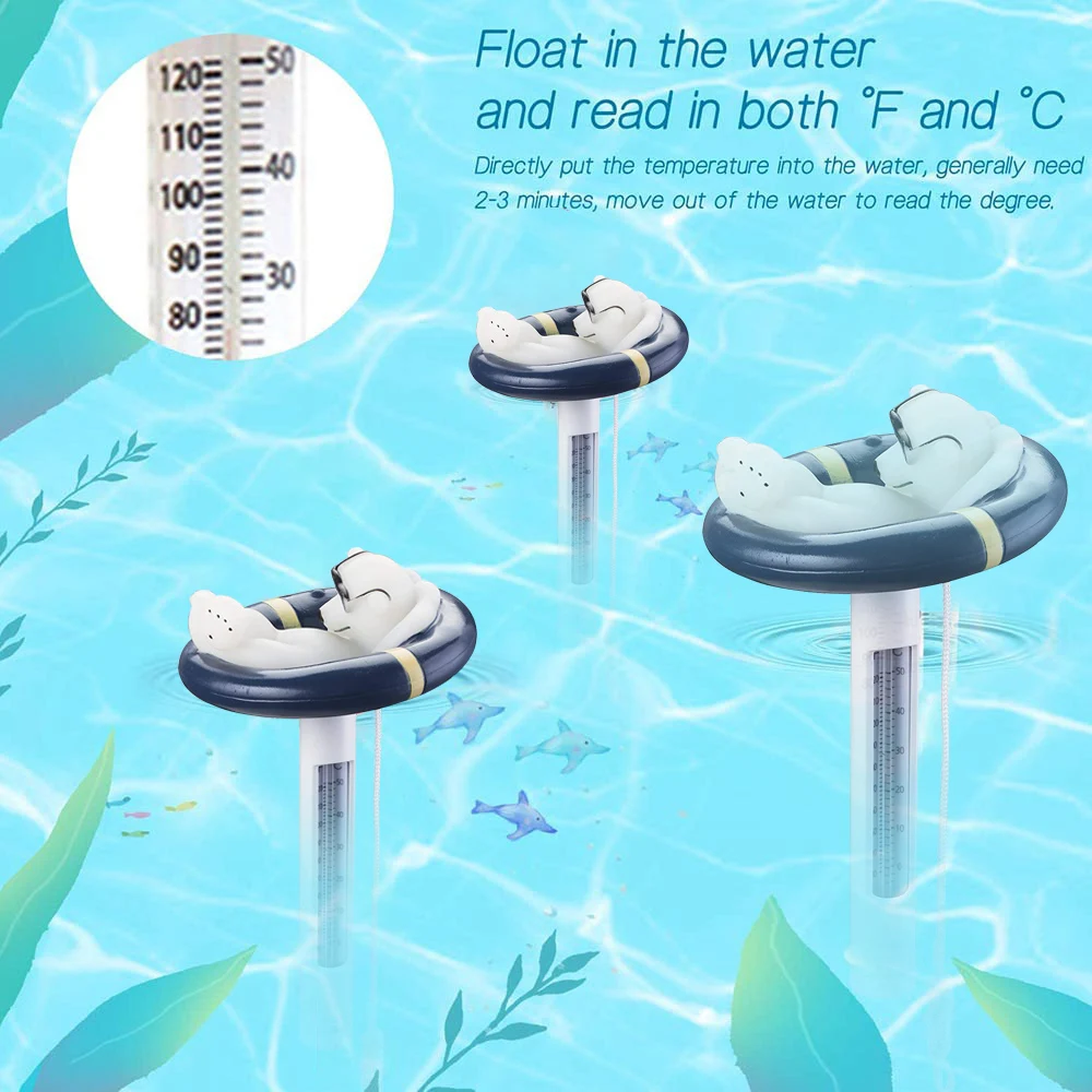 Floating Pool Thermometer Water Temperature Thermometers with String for Outdoor & Indoor Swimming Pools Spas Hot Tubs
Floating Pool Thermometer Water Temperature Thermometers with String for Outdoor & Indoor Swimming Pools Spas Hot Tubs