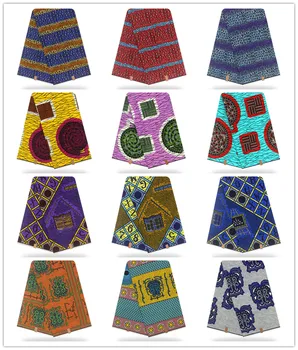 African Wax Fabric Pagne Wax Ankara wax Prints Fabric Soft Tissu fabric 6 Yards Cotton Sewing For Wedding Dress 1124
African Wax Fabric Pagne Wax Ankara wax Prints Fabric Soft Tissu fabric 6 Yards Cotton Sewing For Wedding Dress 1124