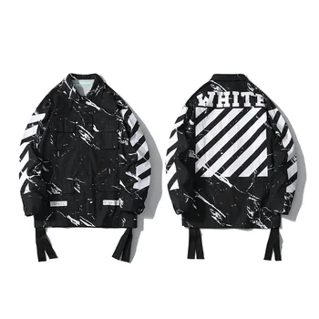 2020 High quality European and American trendy brand marble streamer graffiti arrow male tooling loose long-sleeved shirt jacket
2020 High quality European and American trendy brand marble streamer graffiti arrow male tooling loose long-sleeved shirt jacket