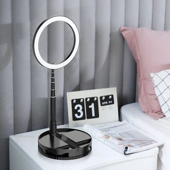 Portable Live light Dimmable Lamp Vlogging Video Makeup Yutube 10'' LED Circle Light Retractable Selfie Photography Ring Lamp
Portable Live light Dimmable Lamp Vlogging Video Makeup Yutube 10'' LED Circle Light Retractable Selfie Photography Ring Lamp