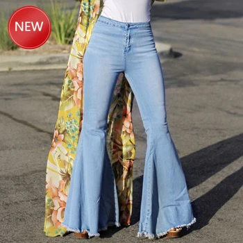 Flare Pants Fashion Denim Flare Jeans Pants Women Retro Casual Bell-Bottoms Flare Jeans Elastic Wide Leg Trousers Spring Summer 
Flare Pants Fashion Denim Flare Jeans Pants Women Retro Casual Bell-Bottoms Flare Jeans Elastic Wide Leg Trousers Spring Summer