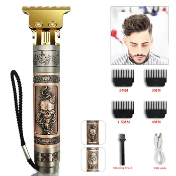 Retro USB Rechargeable Hair Trimmer Cordless Barber Carving Hair Clipper Large Power Low Noise T9 Hair Cutting For Kid Adults
Retro USB Rechargeable Hair Trimmer Cordless Barber Carving Hair Clipper Large Power Low Noise T9 Hair Cutting For Kid Adults