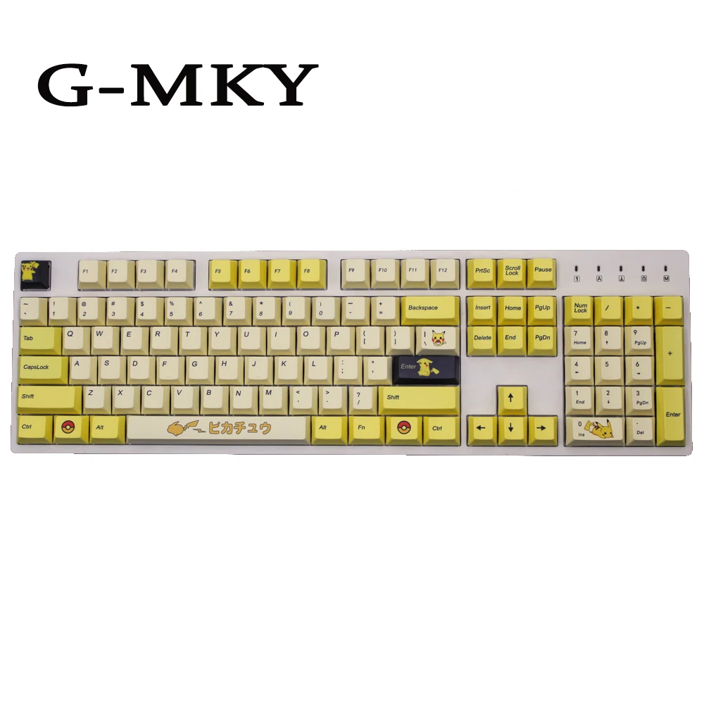 G-MKY Pikachu 108/130 Keycap Cherry Profile Dye-Sublimation keycap Thick PBT Keycaps MX Switch Mechanical Keyboard Keycap
G-MKY Pikachu 108/130 Keycap Cherry Profile Dye-Sublimation keycap Thick PBT Keycaps MX Switch Mechanical Keyboard Keycap