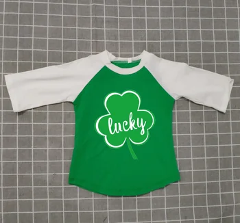 St Patrick day baby girls three quarter green cotton boutique top T-shirt raglan clothes ruffles lucky shamrocks icing sleeve
St Patrick day baby girls three quarter green cotton boutique top T-shirt raglan clothes ruffles lucky shamrocks icing sleeve
