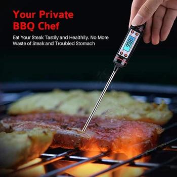 Kitchen Cooking Digital Multi-Functional Thermometer with Instant Read Long Probe Backlit LCD Screen for Food/Milk/BBQ/Meat
Kitchen Cooking Digital Multi-Functional Thermometer with Instant Read Long Probe Backlit LCD Screen for Food/Milk/BBQ/Meat