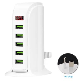 5V 4A Over-power Protection USB Charger Charging Hub 5 Ports Digital Display Business Travel Universal Splitter Station Dock
5V 4A Over-power Protection USB Charger Charging Hub 5 Ports Digital Display Business Travel Universal Splitter Station Dock
