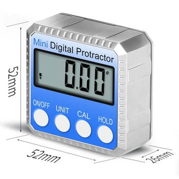 Compact Widely Application 360 Degrees Mini Digital Protractor Inclinometer Magnetic Angle Goniometer Finder
Compact Widely Application 360 Degrees Mini Digital Protractor Inclinometer Magnetic Angle Goniometer Finder