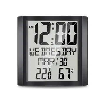 Multifunctional Alarm Clock Digital Large Screen Display Electronic Clock with Temperature and Humidity Meter
Multifunctional Alarm Clock Digital Large Screen Display Electronic Clock with Temperature and Humidity Meter