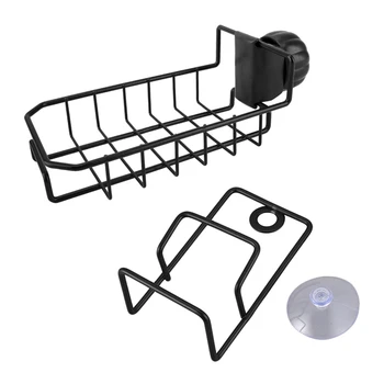 2 Pcs Kitchen Accessories:1 Pcs Sink Draining Brush Sponge Cleaning Cloth Rack Black & 1 Pcs Faucet Rack Storage Rack
2 Pcs Kitchen Accessories:1 Pcs Sink Draining Brush Sponge Cleaning Cloth Rack Black & 1 Pcs Faucet Rack Storage Rack