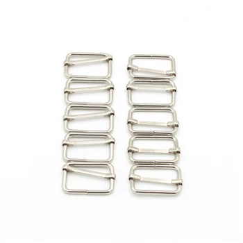 QJH 10pcs Silver Stainless Steel Slides Tri-glides Wire-formed Roller Pin Buckles Strap Slider Adjustable Buckle Bag Accessorie
QJH 10pcs Silver Stainless Steel Slides Tri-glides Wire-formed Roller Pin Buckles Strap Slider Adjustable Buckle Bag Accessorie