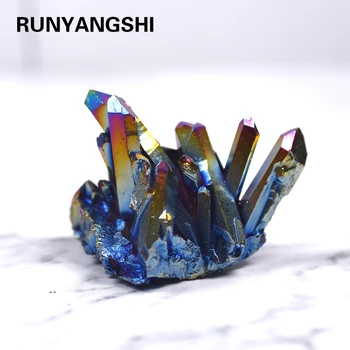 Natural Seven Rainbows Electroplating Cluster Decoration Rich and colorful Reiki Healing Column Point Radiation Resistant 
Natural Seven Rainbows Electroplating Cluster Decoration Rich and colorful Reiki Healing Column Point Radiation Resistant