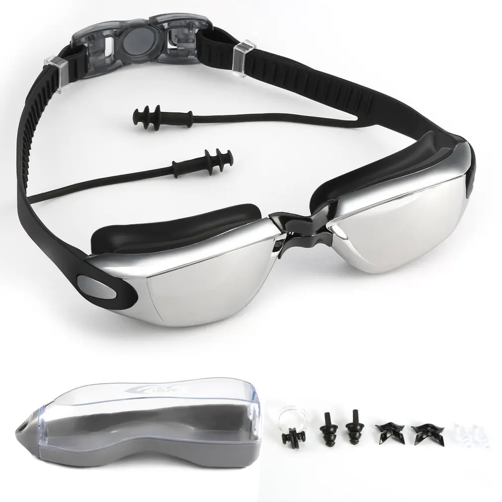 Clear Vision Waterproof Smooth No Leaking Anti-Fog Adjustable Headband Soft Silicone HD Swim Goggle With Free Earbub Nose Clip
Clear Vision Waterproof Smooth No Leaking Anti-Fog Adjustable Headband Soft Silicone HD Swim Goggle With Free Earbub Nose Clip