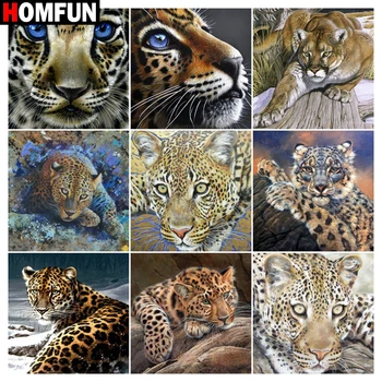 HOMFUN Diamond Painting Cross Stitch "Animal leopard" 5D DIY Diamond Embroidery Full Square/round Rhinestone Of Picture
HOMFUN Diamond Painting Cross Stitch "Animal leopard" 5D DIY Diamond Embroidery Full Square/round Rhinestone Of Picture