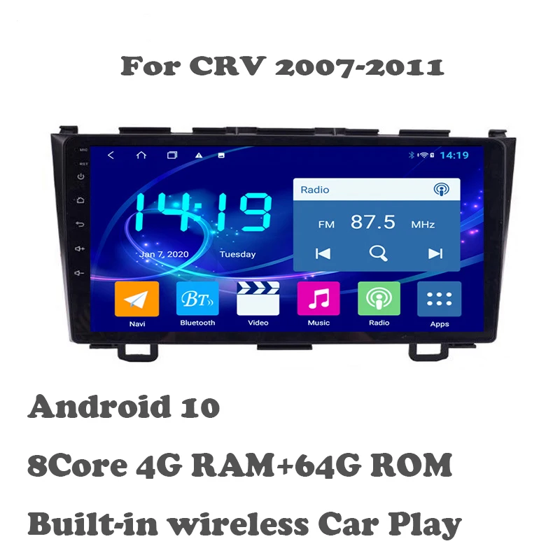 For Honda CR-V 2007-2011 android10.0 2Din 8Cores 4G+64G Built-in Wireless Car Play Radio Multimedia Video GPS Navigaion
For Honda CR-V 2007-2011 android10.0 2Din 8Cores 4G+64G Built-in Wireless Car Play Radio Multimedia Video GPS Navigaion