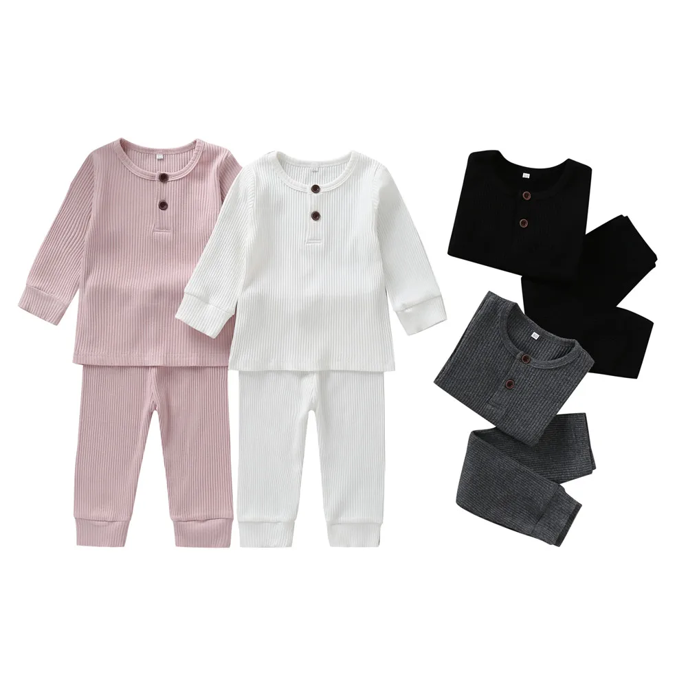 2Pcs Fall Winter Newborn Baby Clothes Set Ribbed Cotton Casual Long Sleeve Tops+Pants Trousers Toddler Solid Outfits Sleepwear
2Pcs Fall Winter Newborn Baby Clothes Set Ribbed Cotton Casual Long Sleeve Tops+Pants Trousers Toddler Solid Outfits Sleepwear