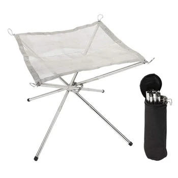16.5inch Portable Outdoor Fire Pit Collapsing Steel Mesh Fire Stand Perfect for Camping Backyard and Garden With Carrying Bag
16.5inch Portable Outdoor Fire Pit Collapsing Steel Mesh Fire Stand Perfect for Camping Backyard and Garden With Carrying Bag