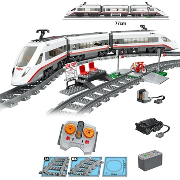 RC city High-speed Passenger Train 02010 with motor building blocks technic classic train 02008 02009 bricks education kids toys
RC city High-speed Passenger Train 02010 with motor building blocks technic classic train 02008 02009 bricks education kids toys
