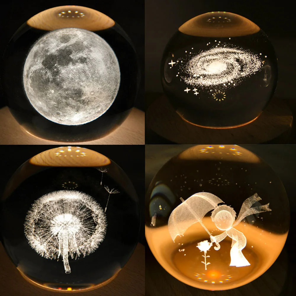 3D Crystal Ball Wooden Music Box Luminous Rotating Bluetooth speaker with Projection LED Light for Girls kids Birthday Xmas Gift
3D Crystal Ball Wooden Music Box Luminous Rotating Bluetooth speaker with Projection LED Light for Girls kids Birthday Xmas Gift