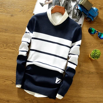 Sweater Men's Winter Pullover Men 2020 Autumn Slim Fit Striped Knitted Sweaters Mens Brand Clothing Casual pull homme hombre
Sweater Men's Winter Pullover Men 2020 Autumn Slim Fit Striped Knitted Sweaters Mens Brand Clothing Casual pull homme hombre