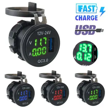 New 2 in 1 12/24V Car Auto Monitor Display USB Charging Charger For Phone Tablet LED Digital Voltmeter ammeter
New 2 in 1 12/24V Car Auto Monitor Display USB Charging Charger For Phone Tablet LED Digital Voltmeter ammeter