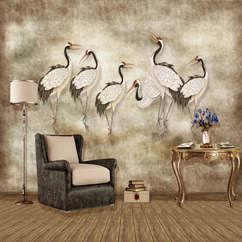 Cutom 3D Wallpaper Retro Oil Painting Crane Murals Living Room TV Sofa Bedroom Background Wall Decor European Style Home Decor
Cutom 3D Wallpaper Retro Oil Painting Crane Murals Living Room TV Sofa Bedroom Background Wall Decor European Style Home Decor