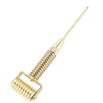 Flexible Copper Spring Needle Roller Ear Massage Acupuncture Probe Acupoint Detecting Pen Probe Stick Massager (Golden)
Flexible Copper Spring Needle Roller Ear Massage Acupuncture Probe Acupoint Detecting Pen Probe Stick Massager (Golden)