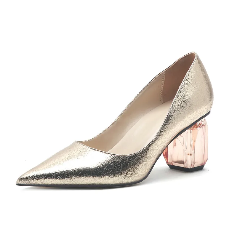Mature Women Shoes 6Cm Gold Heels Transparent Square Med High Heel Shoes Burst Crack Fashion Women Shoes Pumps Size 45 Silver
Mature Women Shoes 6Cm Gold Heels Transparent Square Med High Heel Shoes Burst Crack Fashion Women Shoes Pumps Size 45 Silver