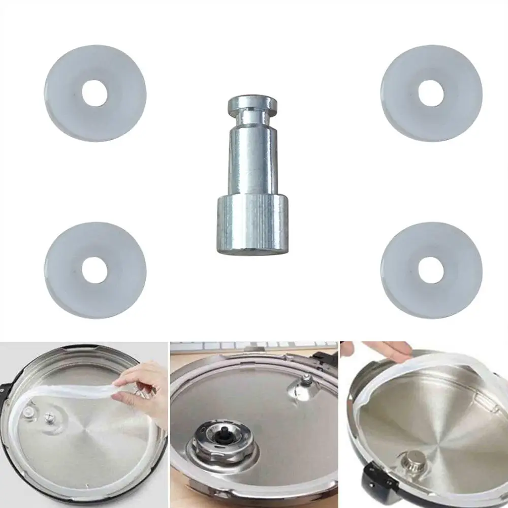 Universal Replacement Floater and Sealer for Pressure Cookers For Kitchen 1 float valve + 4 sealing washers Kitchen Dining @30
Universal Replacement Floater and Sealer for Pressure Cookers For Kitchen 1 float valve + 4 sealing washers Kitchen Dining @30