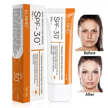 Sunscreen Face Cream Waterproof Sunblock Spf++ 30 Whitening Isolation Moisturizing Oil Control Face Skin Care 40g
Sunscreen Face Cream Waterproof Sunblock Spf++ 30 Whitening Isolation Moisturizing Oil Control Face Skin Care 40g