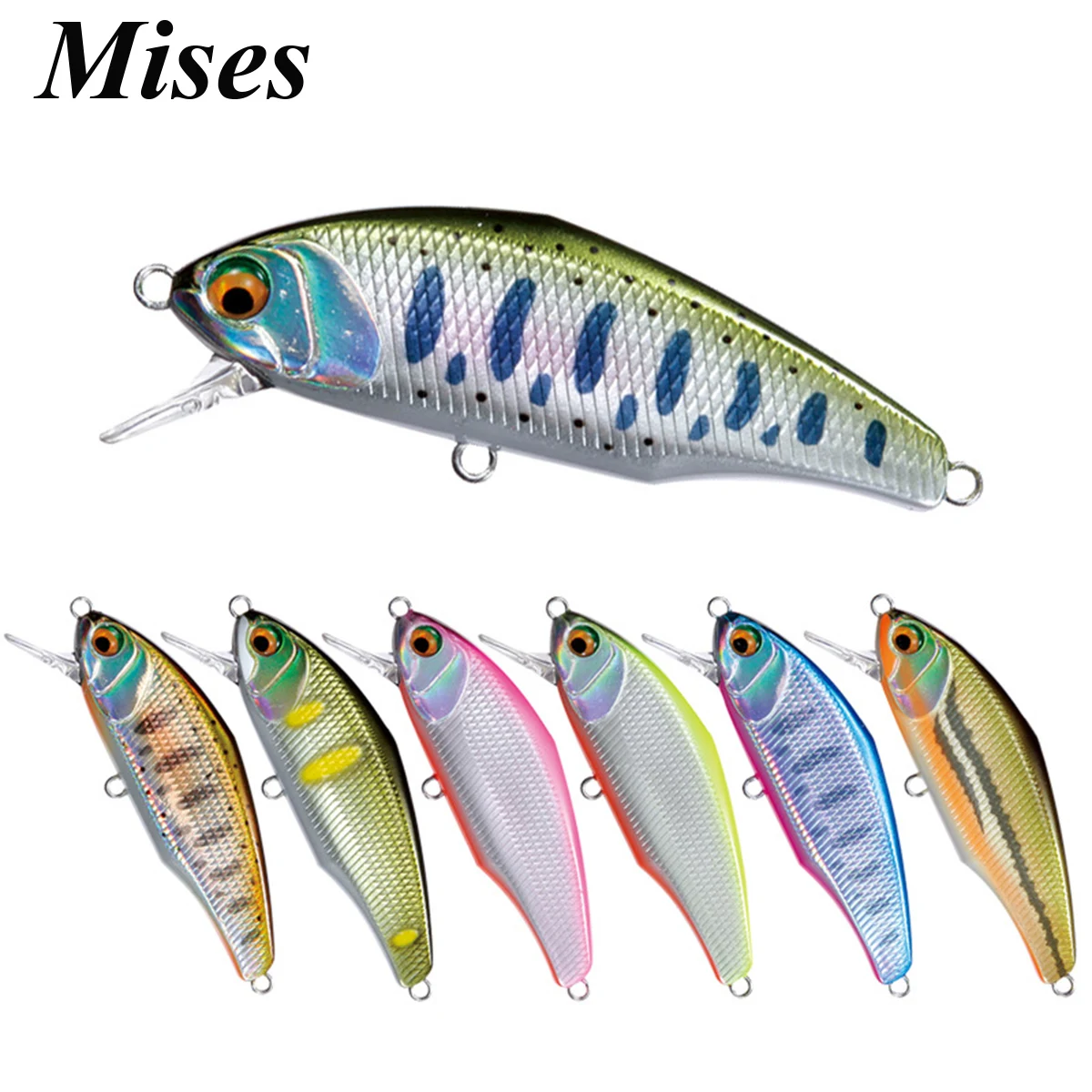 Mises 4.4cm 3.5g Twelve Colors Mini Sinking Bionic Minnow Lure 3D Eyes Artificial Plastic Hard Bait Fishing Lure Fishing Tackles
Mises 4.4cm 3.5g Twelve Colors Mini Sinking Bionic Minnow Lure 3D Eyes Artificial Plastic Hard Bait Fishing Lure Fishing Tackles