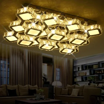 Post-modern Rectangle Discoloration Diamond LED Crystal Ceiling Light Remote Control Living Room Lighting Surface Mount LED Lamp
Post-modern Rectangle Discoloration Diamond LED Crystal Ceiling Light Remote Control Living Room Lighting Surface Mount LED Lamp