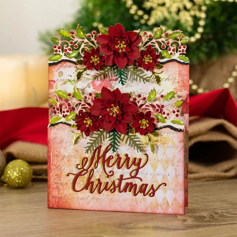 Merry Christmas Wishes Laced Frame Metal Cutting Dies for Scrapbooking Craft Die Cut Card Making Embossing Stencil Making Photo
Merry Christmas Wishes Laced Frame Metal Cutting Dies for Scrapbooking Craft Die Cut Card Making Embossing Stencil Making Photo