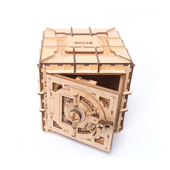 Gifts Toy Storage Earring Girl Jewelry Password Wooden Treasure Box Mechanical Transmission Adults 3D Model Ring DIY Assembled
Gifts Toy Storage Earring Girl Jewelry Password Wooden Treasure Box Mechanical Transmission Adults 3D Model Ring DIY Assembled