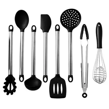 8PCS/SET Food Grade Silicone Cookware Spatula Scraper Colander Spoon Set Cooking Utensils Kitchen Tools Accessories
8PCS/SET Food Grade Silicone Cookware Spatula Scraper Colander Spoon Set Cooking Utensils Kitchen Tools Accessories