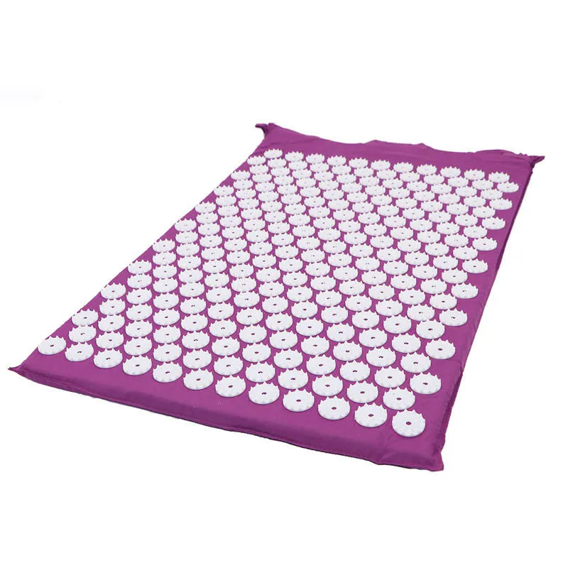 Yoga Mat Fitness Wellness Therapy Body Foot Acupressure Massage Mat Pillow Set Back Neck Massage Cushion Pin Pad Relax Muscles (4)