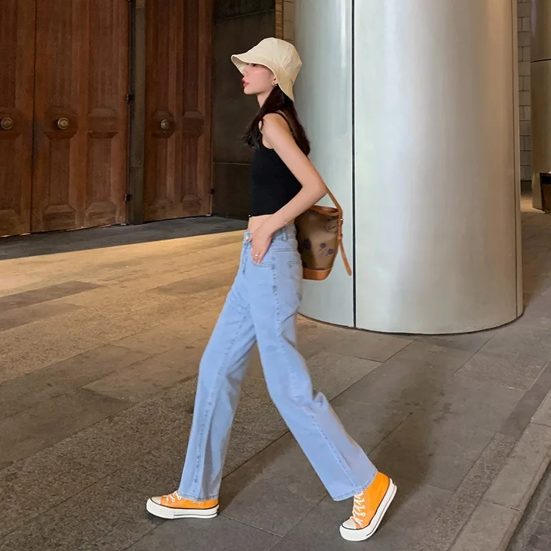Spring and Summer 2020 New High Waisted Washed Jeans for Women Fashion Loose, Thin and Sagging Straight Tube Wide Leg Pants
Spring and Summer 2020 New High Waisted Washed Jeans for Women Fashion Loose, Thin and Sagging Straight Tube Wide Leg Pants