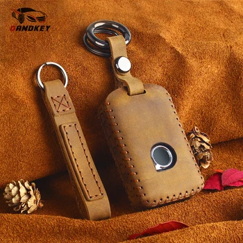 Dandkey Genuine Leather Smart Key Case for Volvo XC90 2017 2018 S90 V90 T5 T6 2015 2016 Key Cover For Car Accessories Keychain
Dandkey Genuine Leather Smart Key Case for Volvo XC90 2017 2018 S90 V90 T5 T6 2015 2016 Key Cover For Car Accessories Keychain