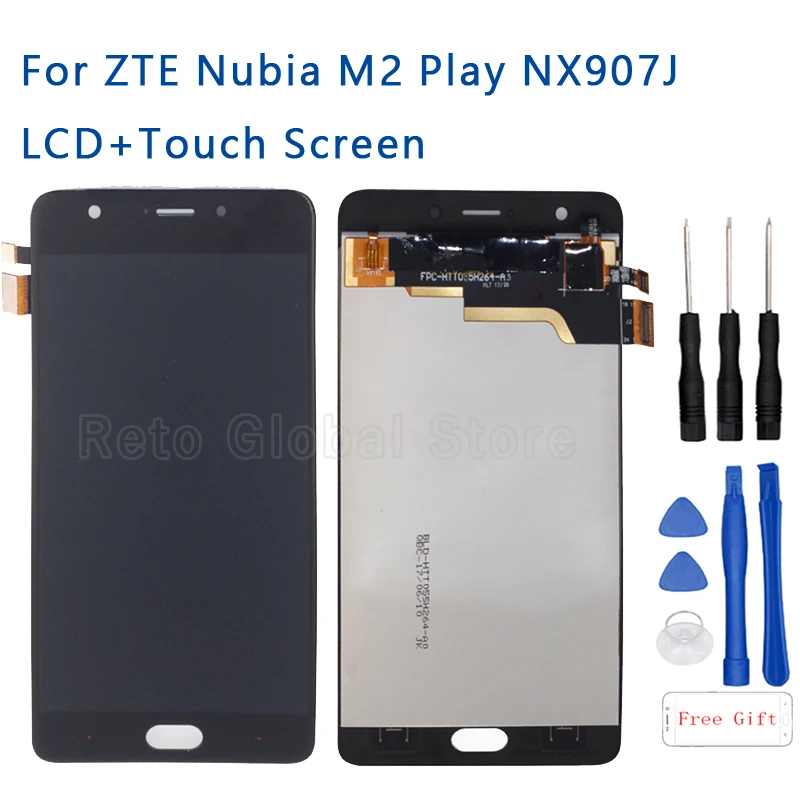 5 "оригинальный для zte nubia M2 PLAY NX907J ЖК дисплей кодирующий преобразователь