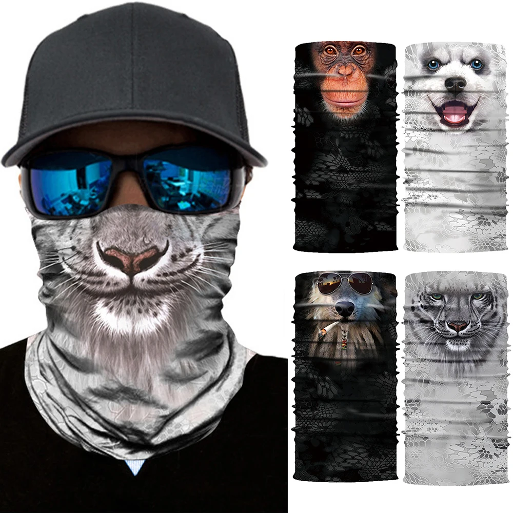 3D Seamless Bandanas Halloween Face Cover Motorcycle Cycling Mouth Scarf Animal Print Headband Hiking Scarf Face Shield
3D Seamless Bandanas Halloween Face Cover Motorcycle Cycling Mouth Scarf Animal Print Headband Hiking Scarf Face Shield
