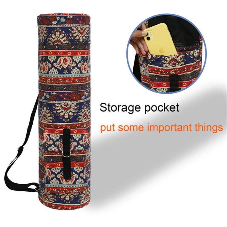 18*68cm Fashion Sports Yoga Mat Storage Shoulder Bag Bohemian Fitness Bag Messenger Bag Cylinder Yoga Bag 18*68cm Fashion Sports Yoga Mat Storage Shoulder Bag Bohemian Fitness Bag Messenger Bag Cylinder Yoga Bag