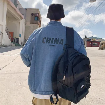 Autumn New Denim Jacket Men Fashion Printing Washed Solid Color Casual Denim Jacket Man Streetwear Hip Hop Loose Bomber Jacket
Autumn New Denim Jacket Men Fashion Printing Washed Solid Color Casual Denim Jacket Man Streetwear Hip Hop Loose Bomber Jacket