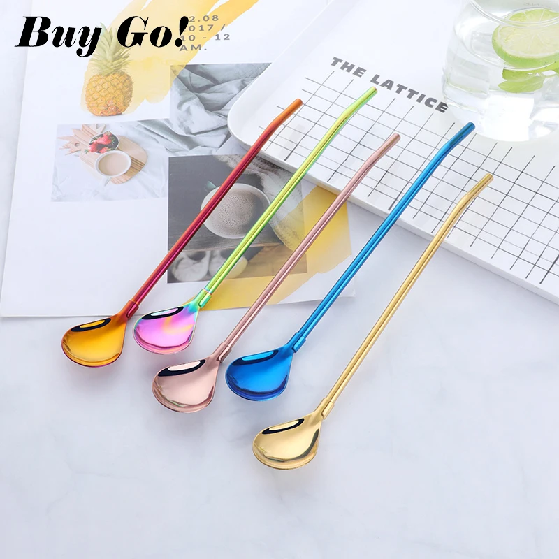 Creative Stainless Steel Filter Drinking Straws Spoons Gold-plated Yerba Mate Tea Straws Reusable Tea Tools Bar Accessories 1PC
Creative Stainless Steel Filter Drinking Straws Spoons Gold-plated Yerba Mate Tea Straws Reusable Tea Tools Bar Accessories 1PC